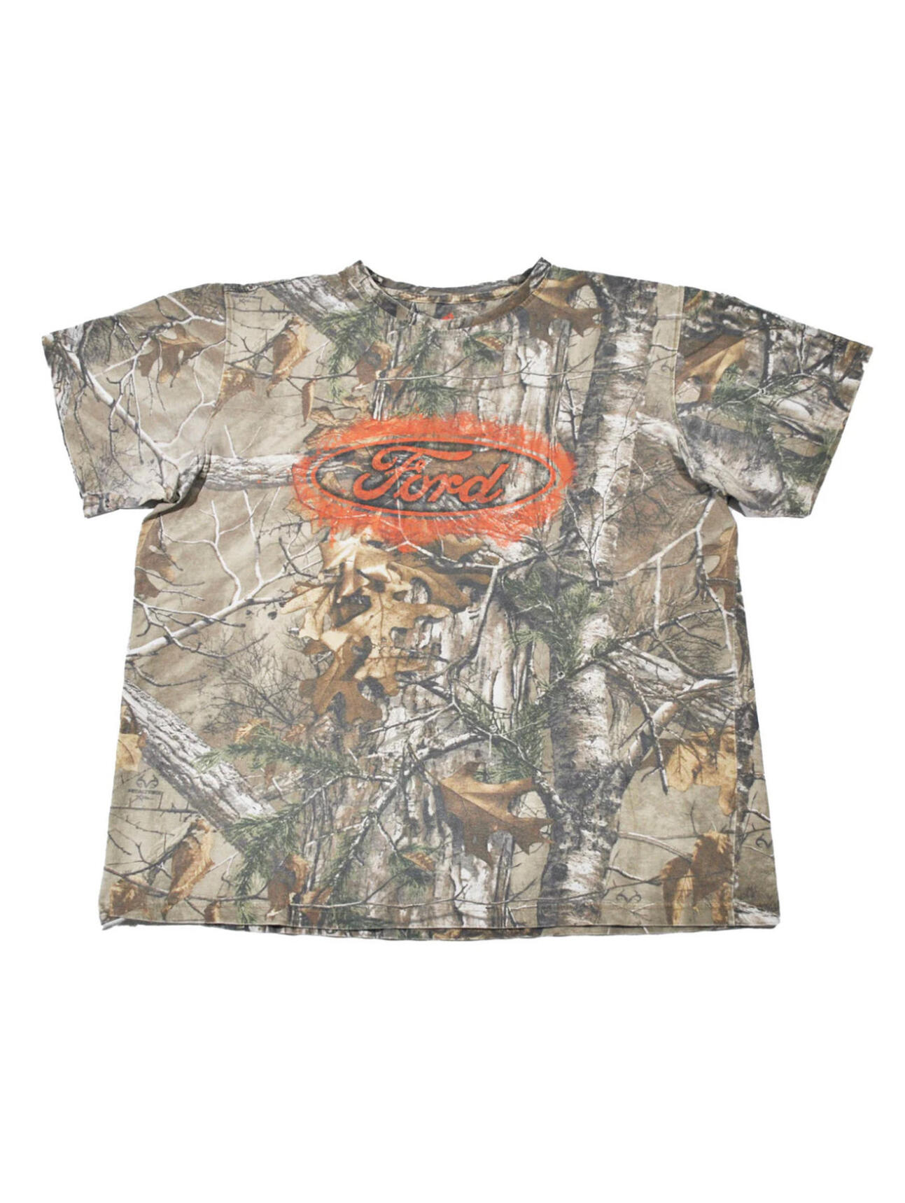 Ford Camo Hunting Truck Orange Hunt Ducks Deer Shirt Size 2x-Large